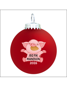Mandelgave - Julegris - Rød mat
