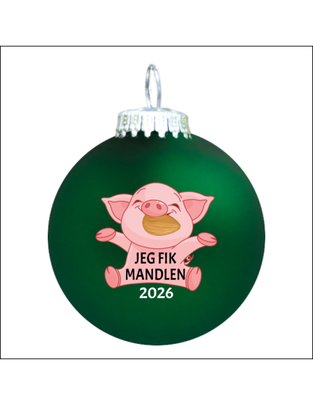 Mandelgave - Julegris - Grøn mat