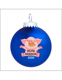 Mandelgave - Julegris - Blå mat