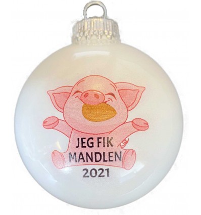 Jeg fik mandlen - Hvid blank