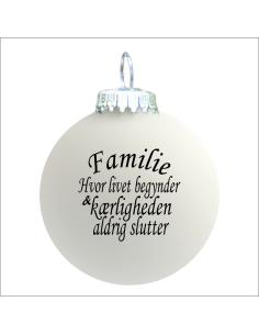 Citat-julekugle - 104 - Familie