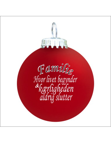Citat-julekugle - 104 - Familie
