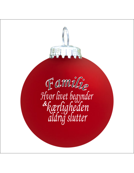Citat-julekugle - 104 - Familie