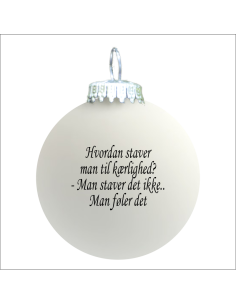 Citat-julekugle - 106 - Hvordan staver