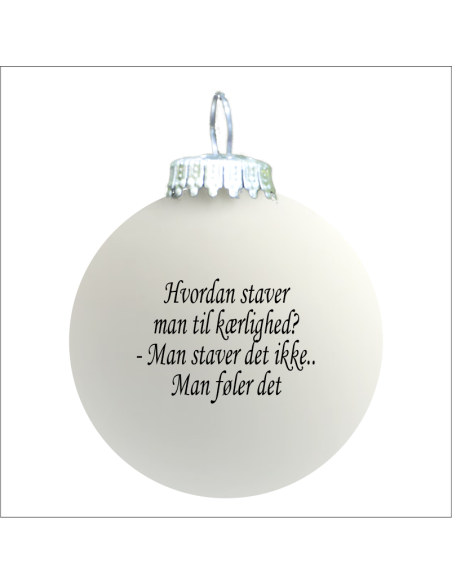 Citat-julekugle - 106 - Hvordan staver