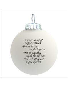 Citat-julekugle - 108 - Det er umuligt