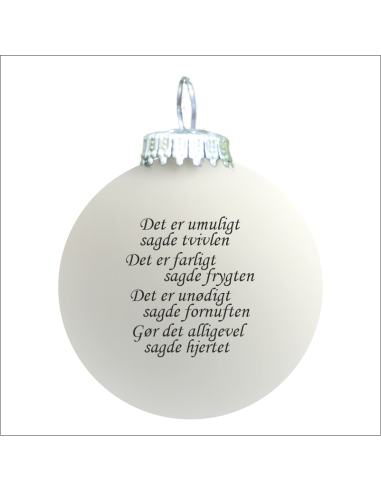 Citat-julekugle - 108 - Det er umuligt