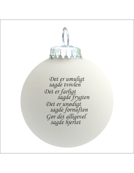 Citat-julekugle - 108 - Det er umuligt