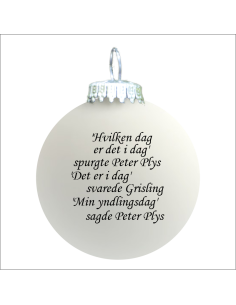 Citat-julekugle - 110 - Hvilken dag er