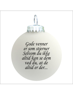 Citat-julekugle - 112 - Gode venner