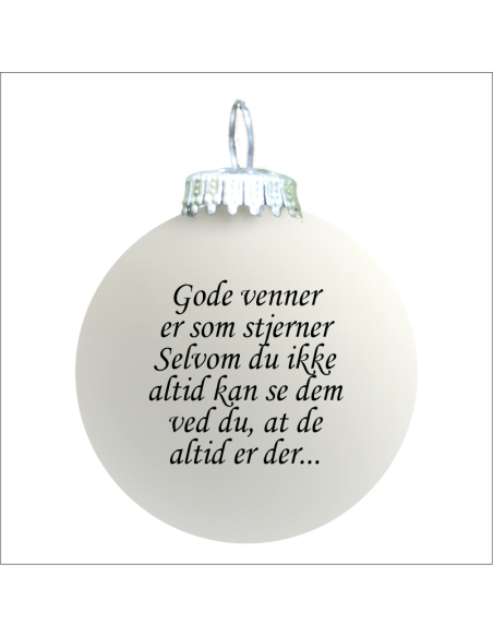 Citat-julekugle - 112 - Gode venner